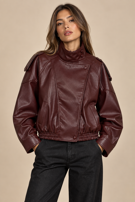 Chaqueta Siena Burdeos — Celia Valenti